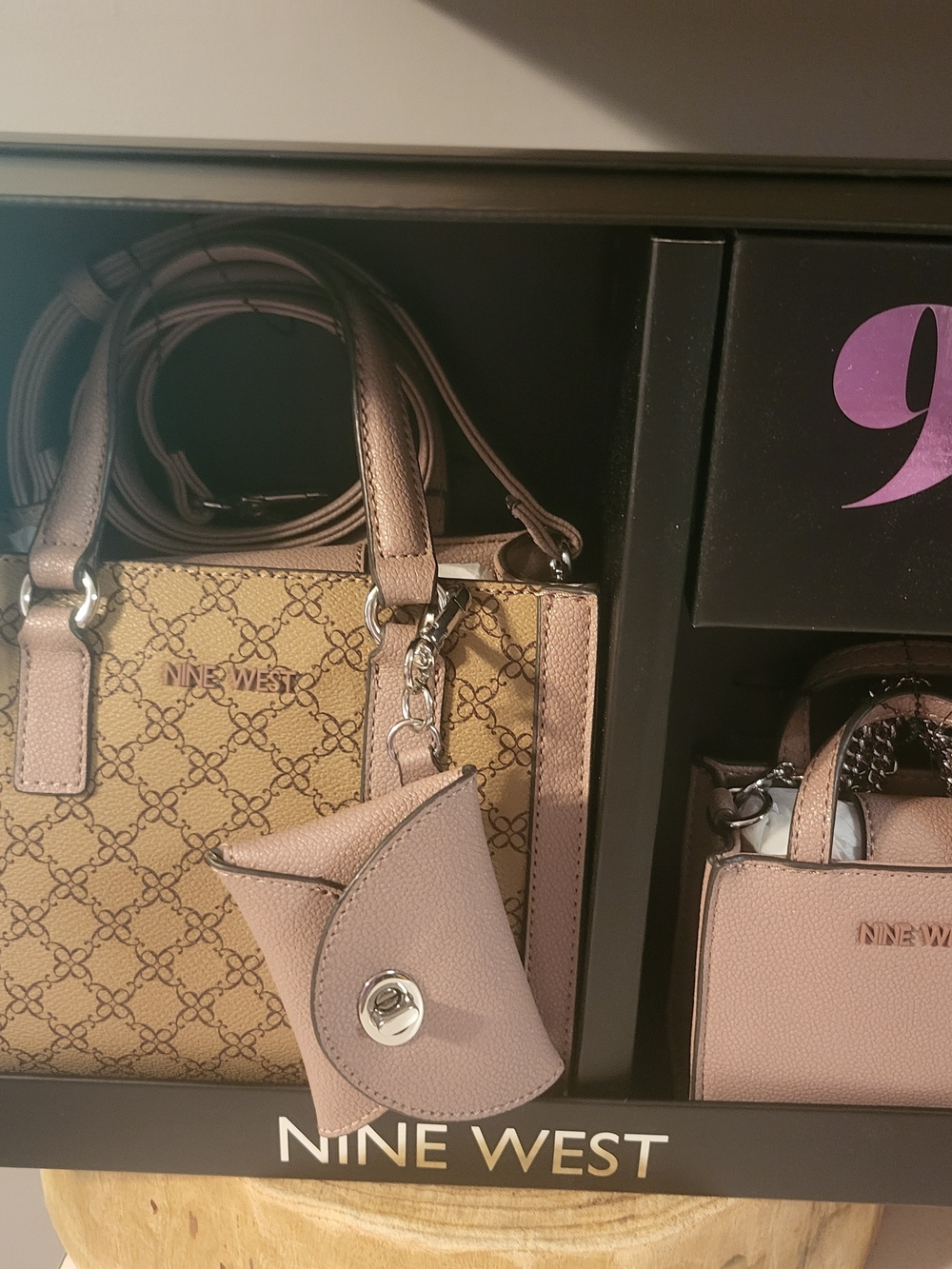 NIB Nine West Handbag And Mini Bag Set